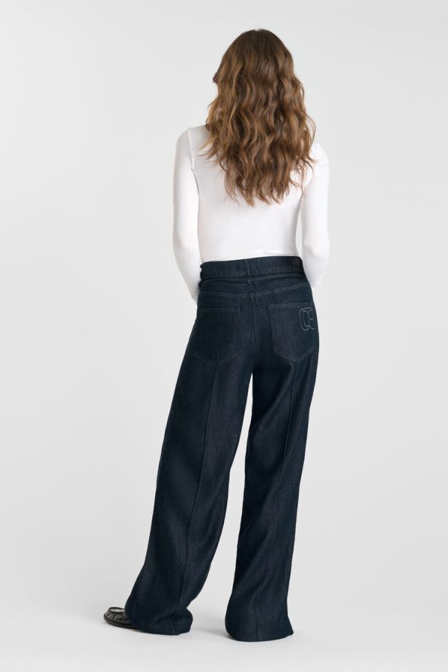 Jeans Wide Leg Scotty High Waist Tencel blau