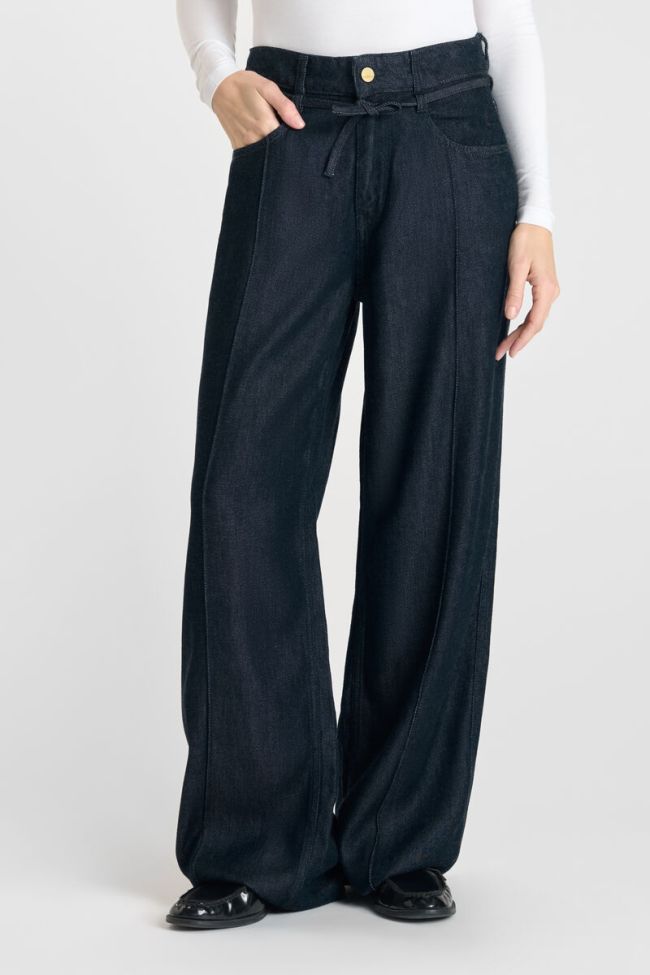 Jeans Wide Leg Scotty High Waist Tencel blau