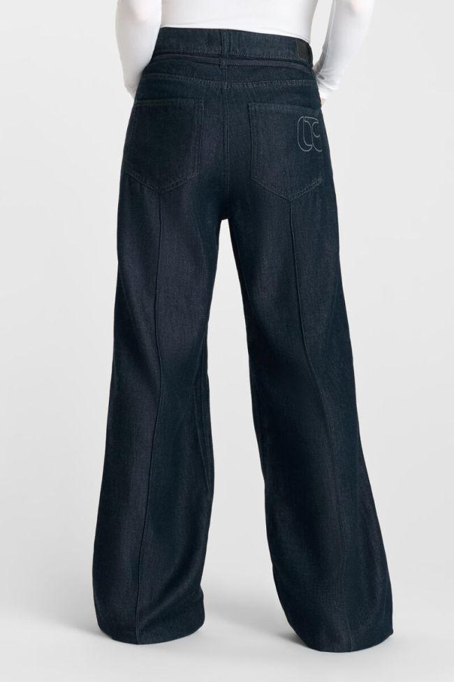 Jeans Wide Leg Scotty High Waist Tencel blau