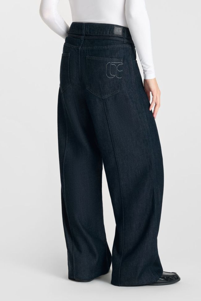 Jeans Wide Leg Scotty High Waist Tencel blau