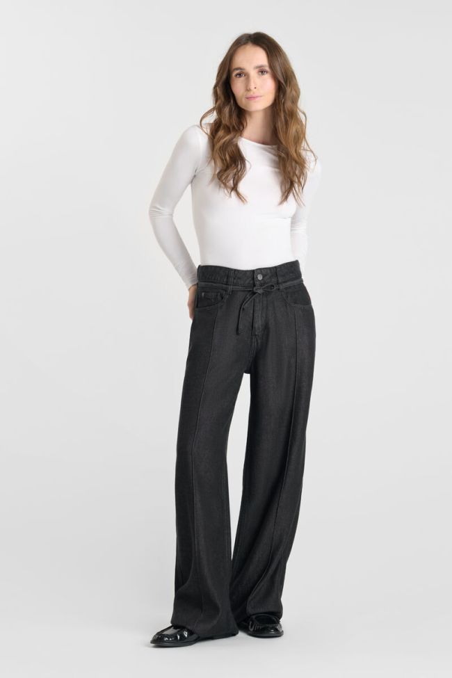 Jeans Wide Leg Scotty High Waist Tencel schwarz