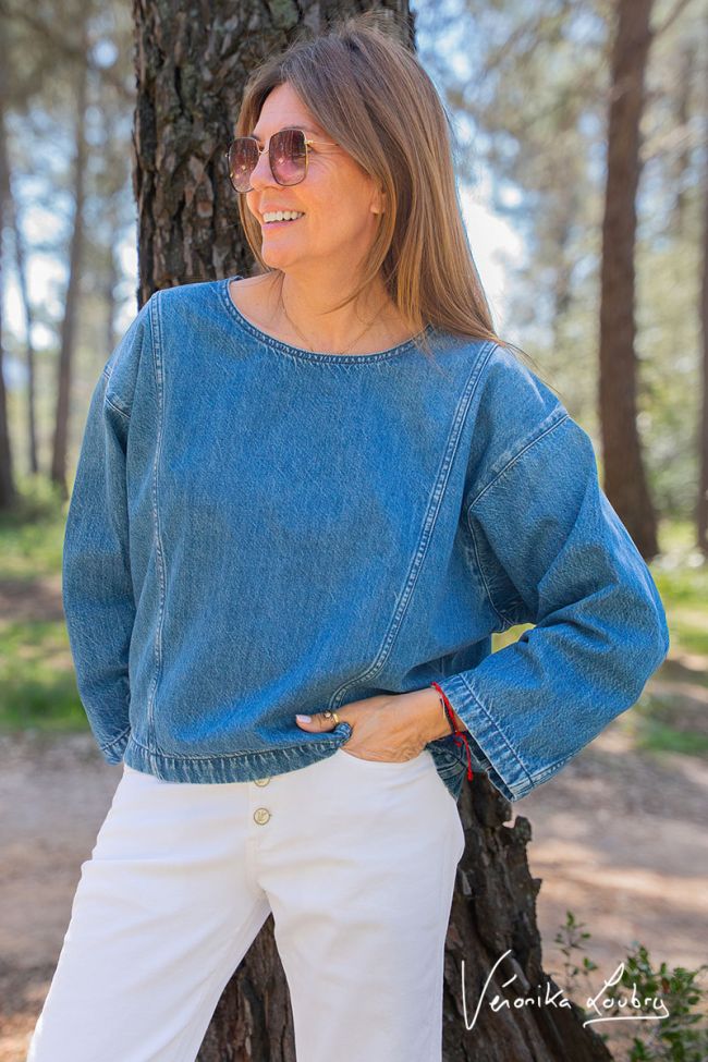 Jeans-Top Flore by Véronika Loubry