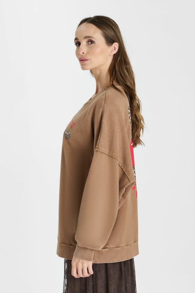 Sweatshirt Mery in braun
