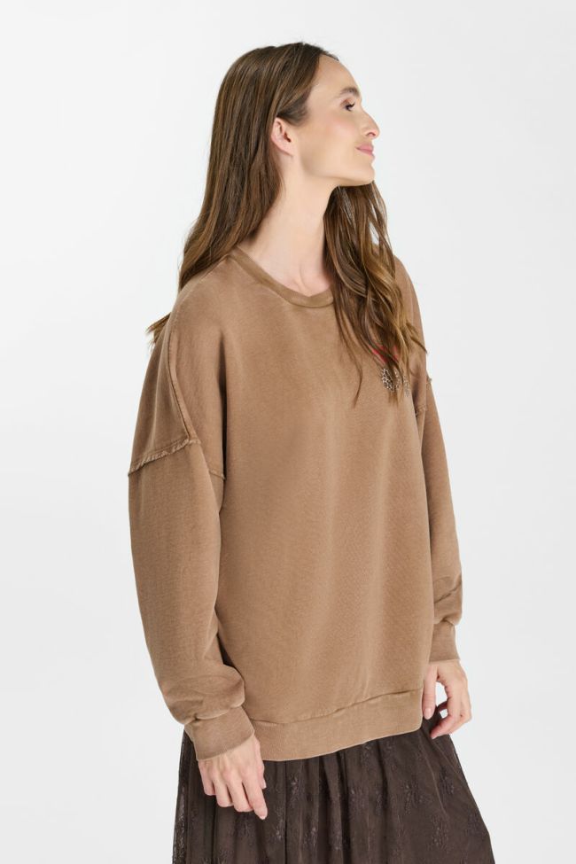 Sweatshirt Mery in braun