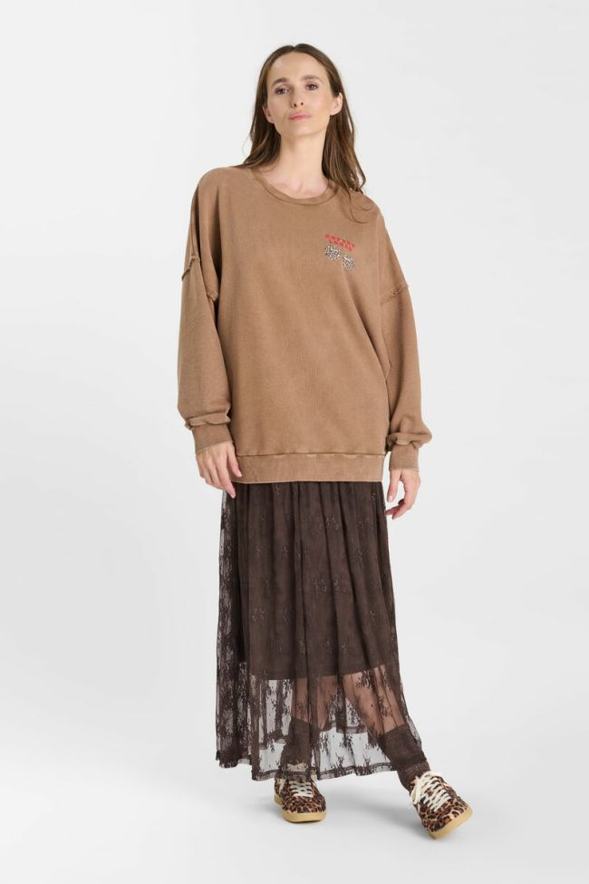 Sweatshirt Mery in braun