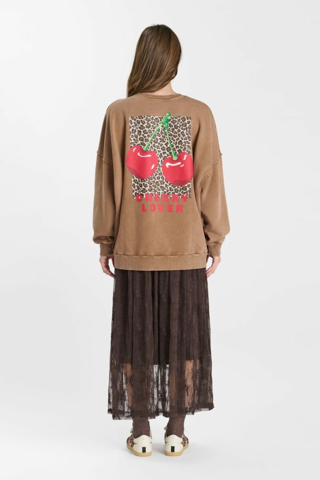 Sweatshirt Mery in braun