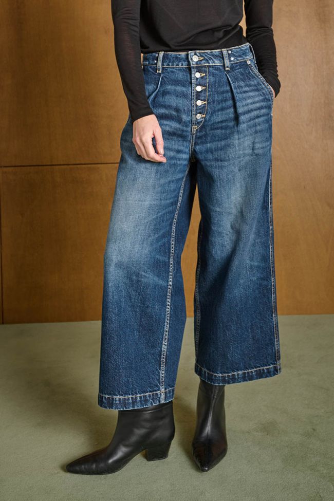 Jeans wide leg Donna blau Nr.2