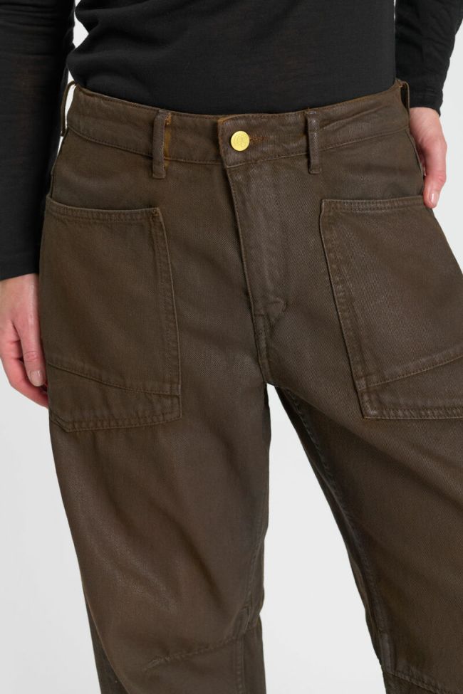 Jeans balloon Madie Beschichtete Braun