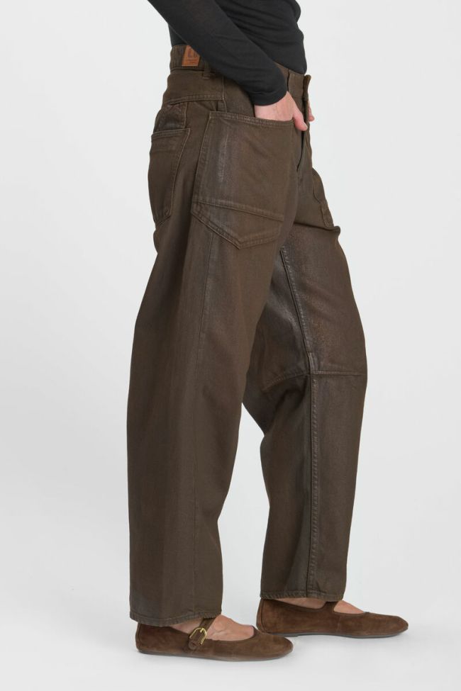 Jeans balloon Madie Beschichtete Braun