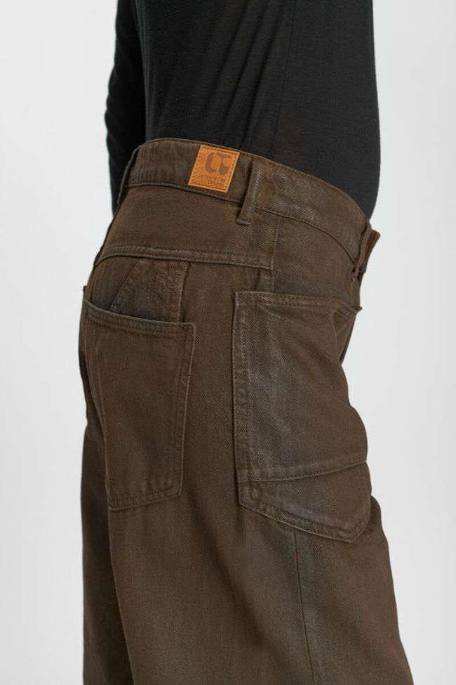 Jeans balloon Madie Beschichtete Braun