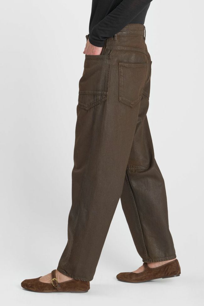 Jeans balloon Madie Beschichtete Braun