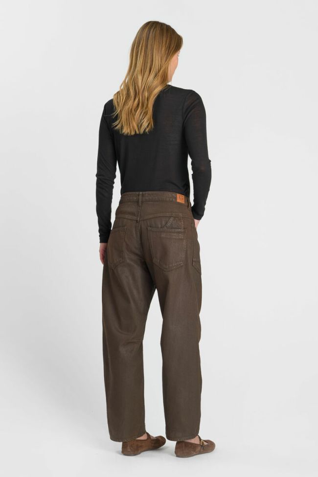 Jeans balloon Madie Beschichtete Braun