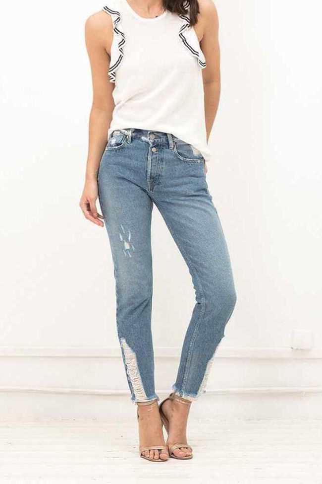 Ärmelloses Top Marika in Weiß