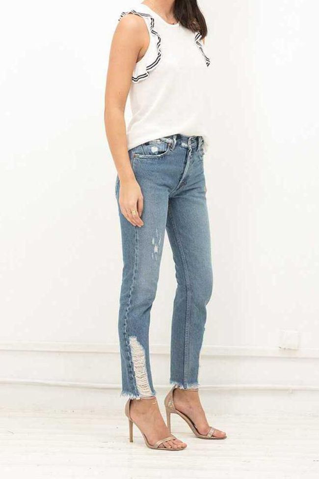 Ärmelloses Top Marika in Weiß