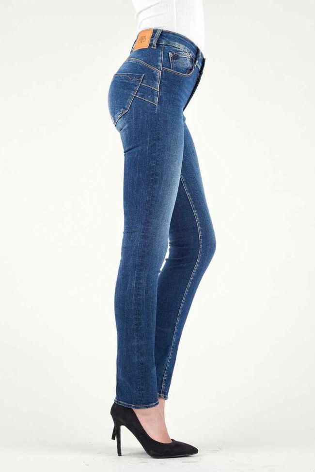 Jeans Pulp Regular Taille Haute Bleu