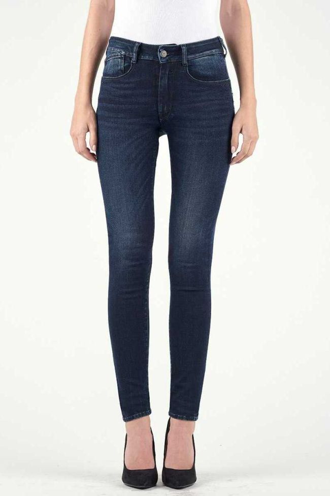 Jeans Pulp Slim Taille Haute Bleu Foncé