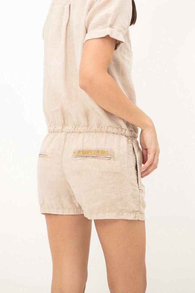 Beigefarbener Playsuit Ody