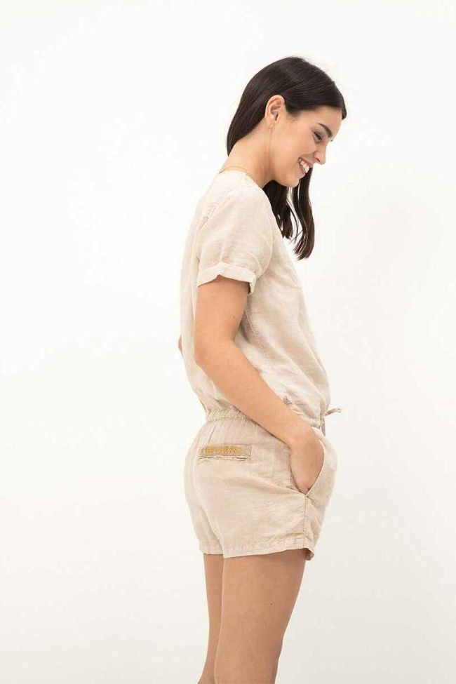 Beigefarbener Playsuit Ody