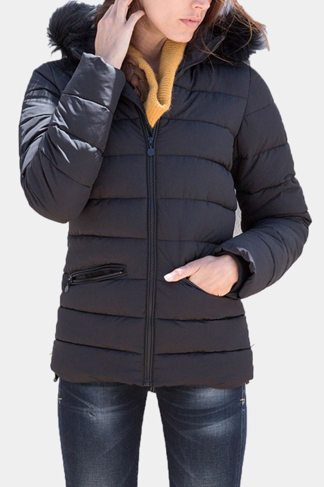 Steppjacke Star in Schwarz