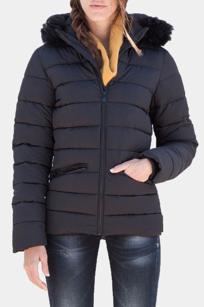 Steppjacke Star in Schwarz