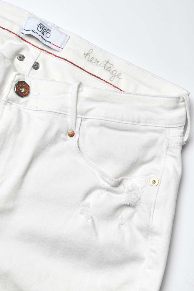 Jeans 300/16 in Weiß Destroy