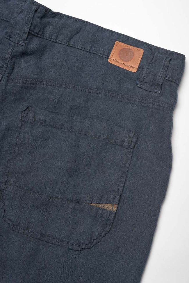 Leinenhose Nesrone in Marineblau