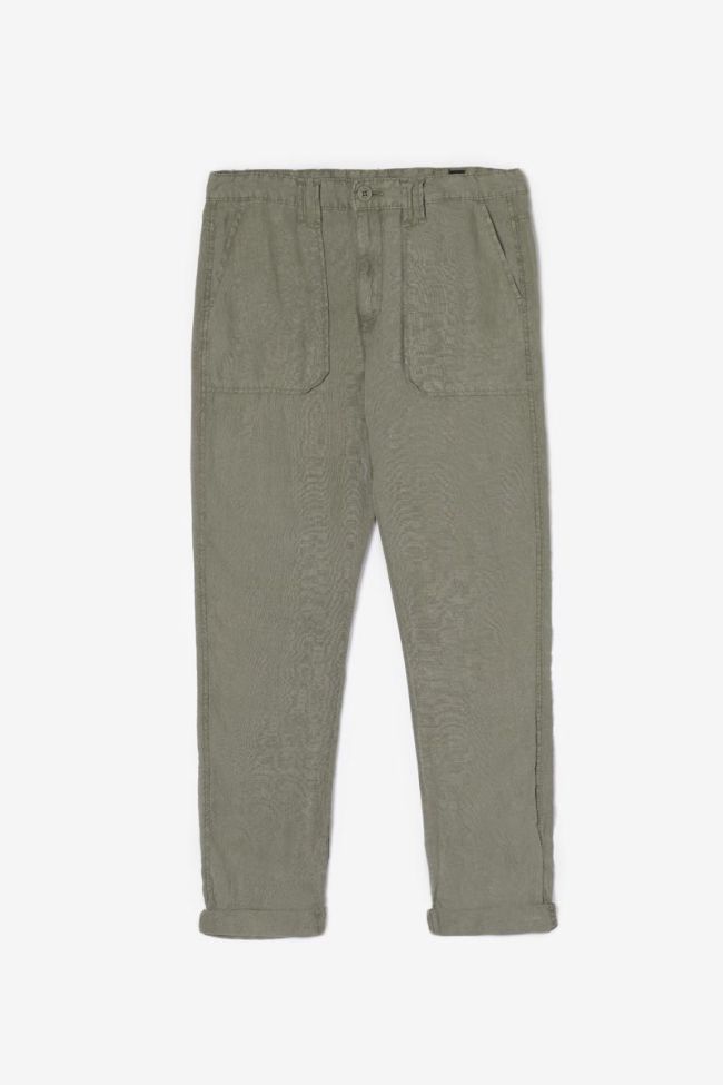Leinenhose Nesrone in Khaki