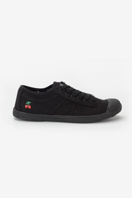 Schwarze Basic Sneakers
