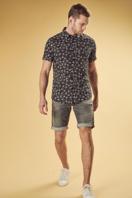 Bermuda-short Jogg in grau