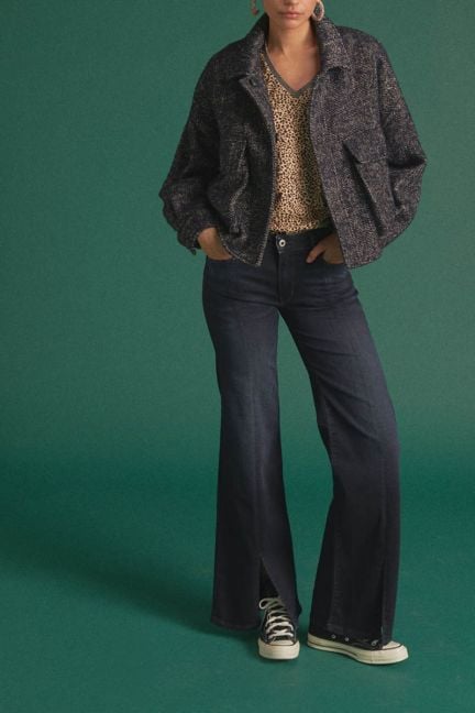 Jeans pulp flare Sin high waist blau-schwarz Nr.1