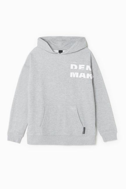 Kapuzenpullover Elrosbo in grau meliert