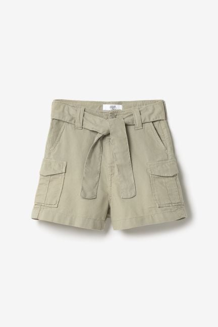 Shorts mit hoher Taille Kally hell khaki