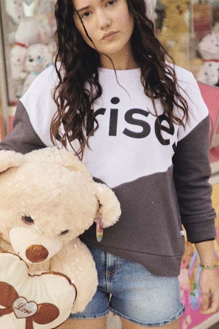 Sweatshirt Nelagi zweifarbig