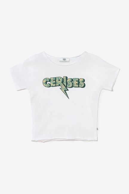 T-Shirt Rokigi in weiß bedruckt