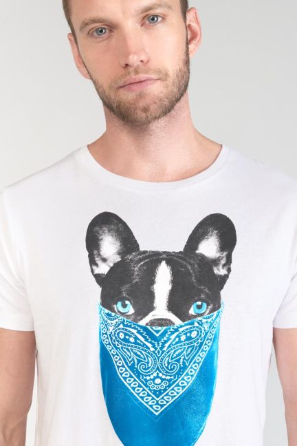 T-Shirt Gan in weiß mit Druck