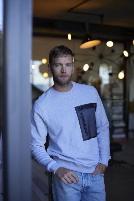 Sweatshirt Stipa in grau meliert