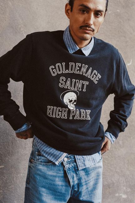 Sweatshirt Tubur in verwaschenem Schwarz