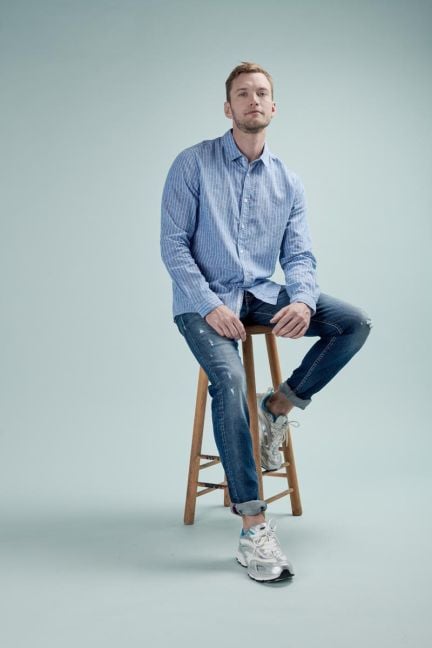 Jeans 700/11 slim Camoins destroy blau Nr.3