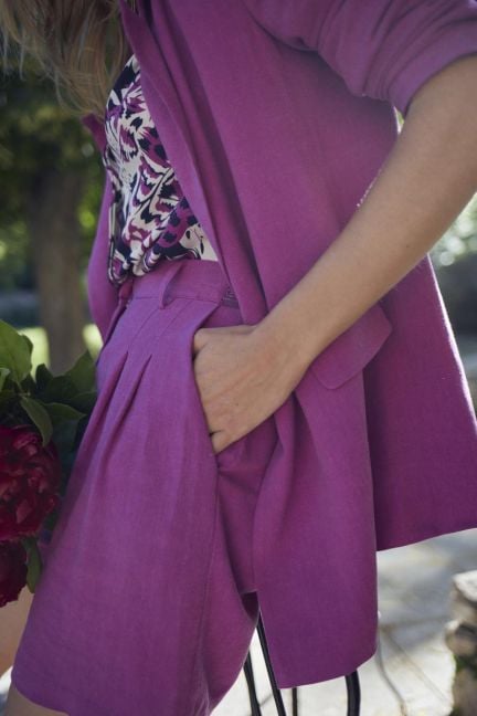 Shorts Polla in violine