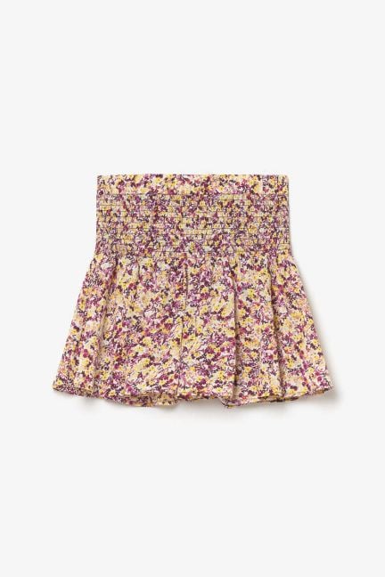 Shorts Xangi mit rosa und gelbem Blumenmuster