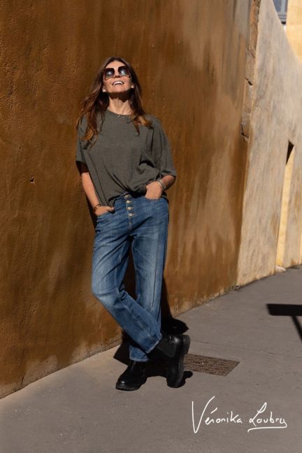 James 400/60 girlfriend by Véronika Loubry Jeans mit hoher Taille blau Nr. 3