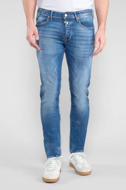 Jeans 600/17 adjusted Basic destroy blau Nr.3