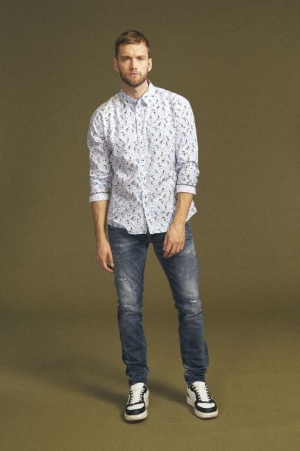 Jeans 700/11 slim Oberkampf destroy blau Nr.3