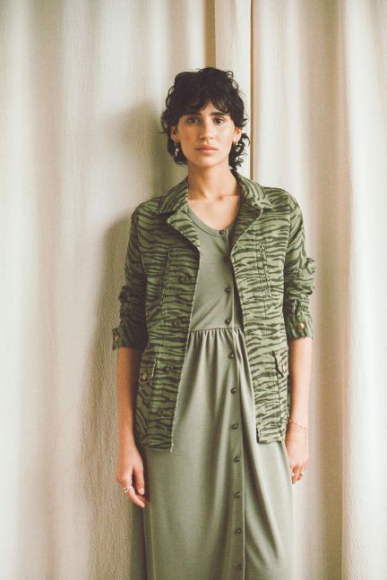 Jacke Milizebr in grün