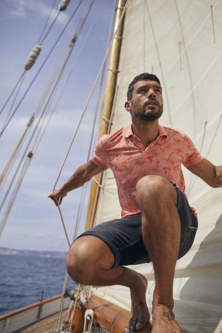 Poloshirt Fezur in orange