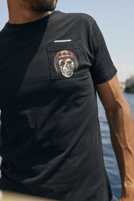 T-shirt Holt in schwarz