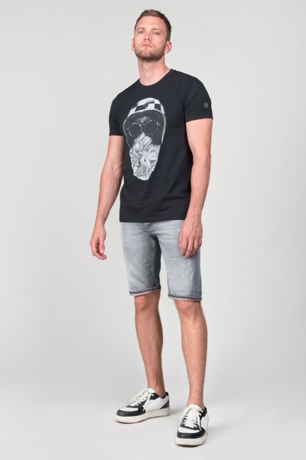 T-shirt Peralta in schwarz