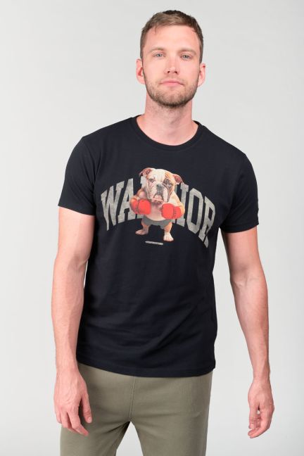 T-shirt Wells in schwarz