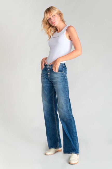 Jeans wide leg Lauryn destroy blau Nr.3