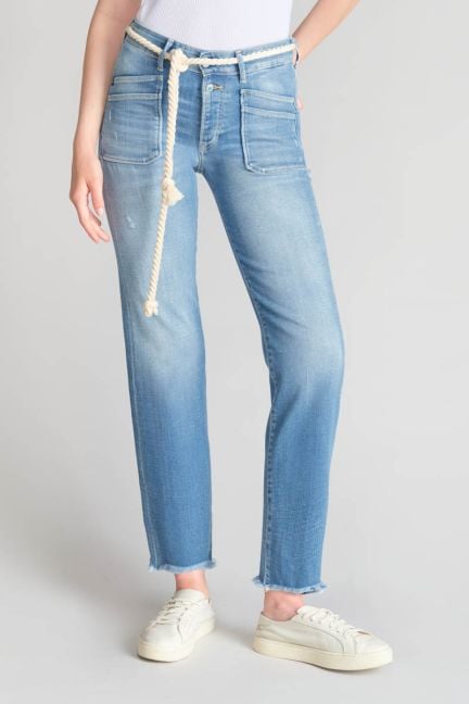 Jeans Pricilia high waist 7/8 destroy blau Nr.4